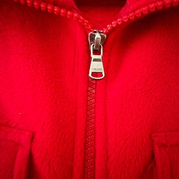 Chaps Red Fleece Vest - Picture 2 of 7